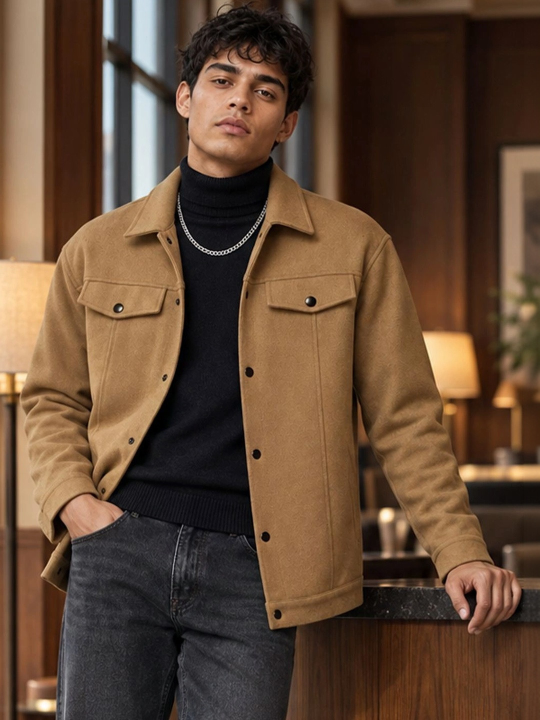 HERE&NOW Men Woven Jacket - Image 1