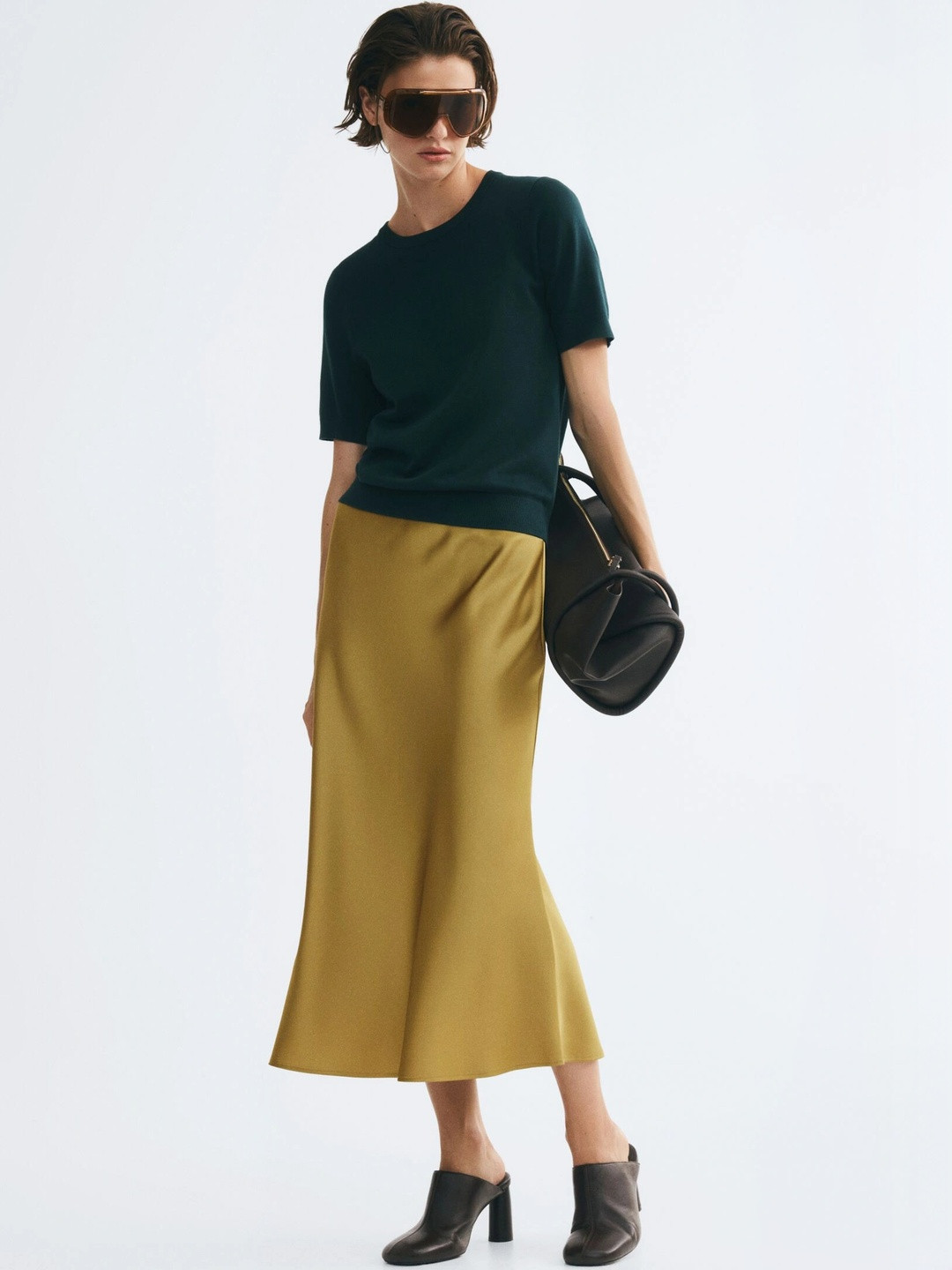 H&M Women Midi A-Line Skirt