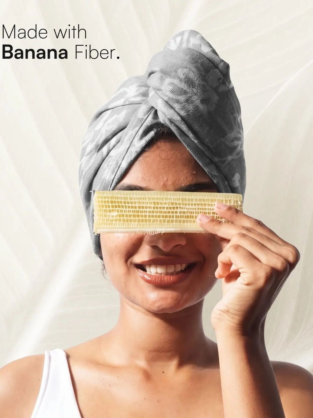 Doctor Towels Banana Jacquard Floral 300GSM Lightweight Adult Regular Bath Towel-10x26In