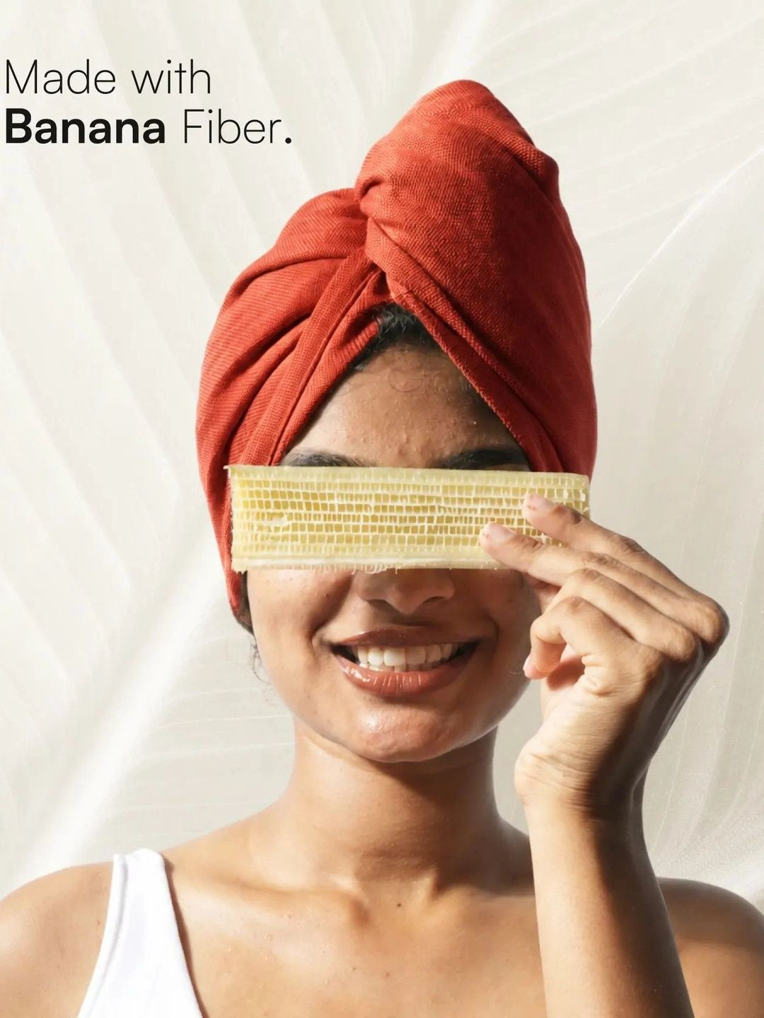 Doctor Towels Banana Double Cloth 300GSM Lightweight Quick Drying Hair Towel-10x26In