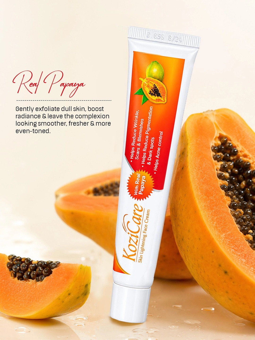 KOZICARE Skin Brightening Face Cream With Papaya & Niacinamide - 15g