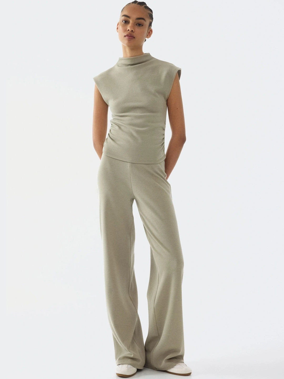 H&M Straight-Leg Jersey Trousers