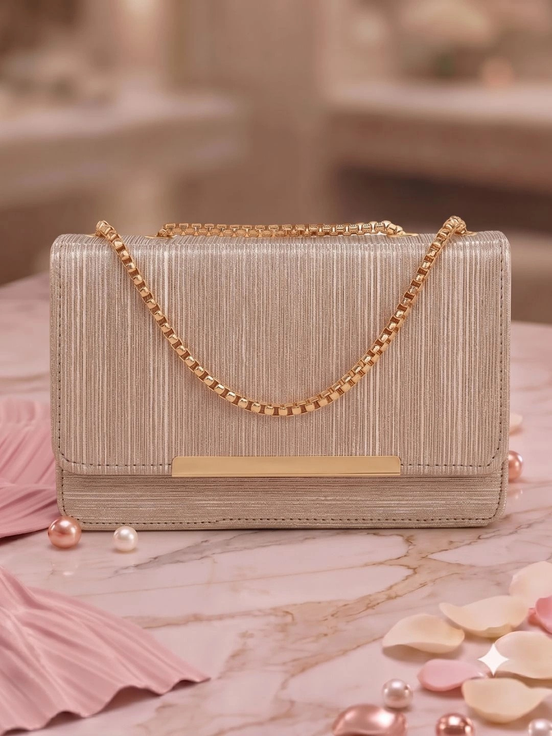 CRUSSET Textured Box Clutch
