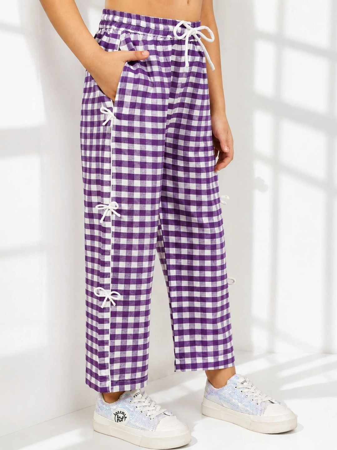 NEUDIS Girls Relaxed Wrinkle Free Cargos Trousers