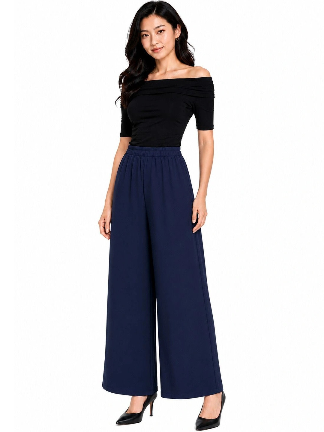 Threadbloom Women Knitted Palazzos