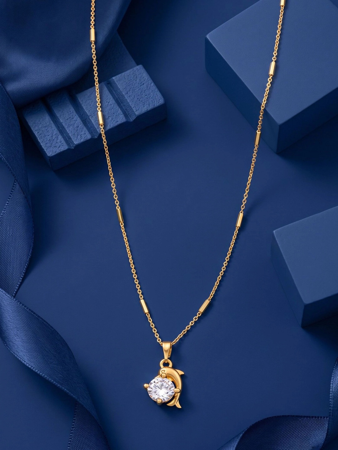 Sangria Brass Gold-Plated Necklace