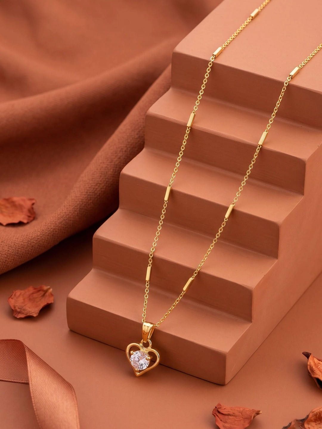Sangria Brass Gold-Plated Necklace