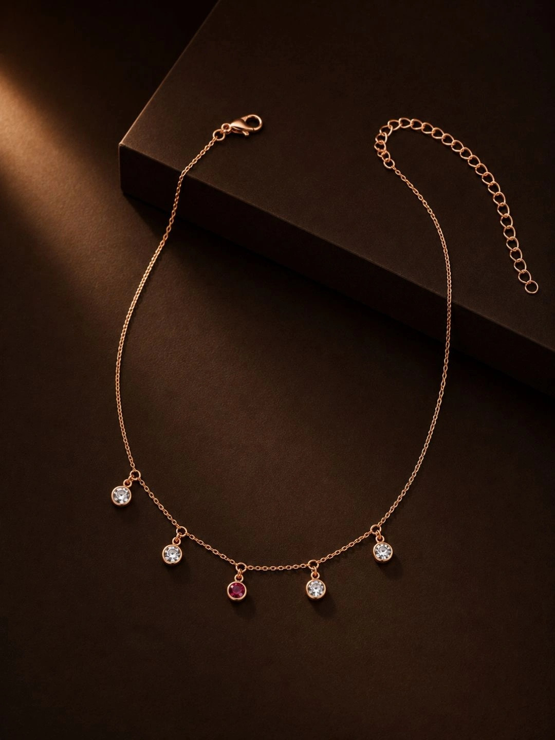 Forevershine Unisex Rose Gold-Plated Necklace