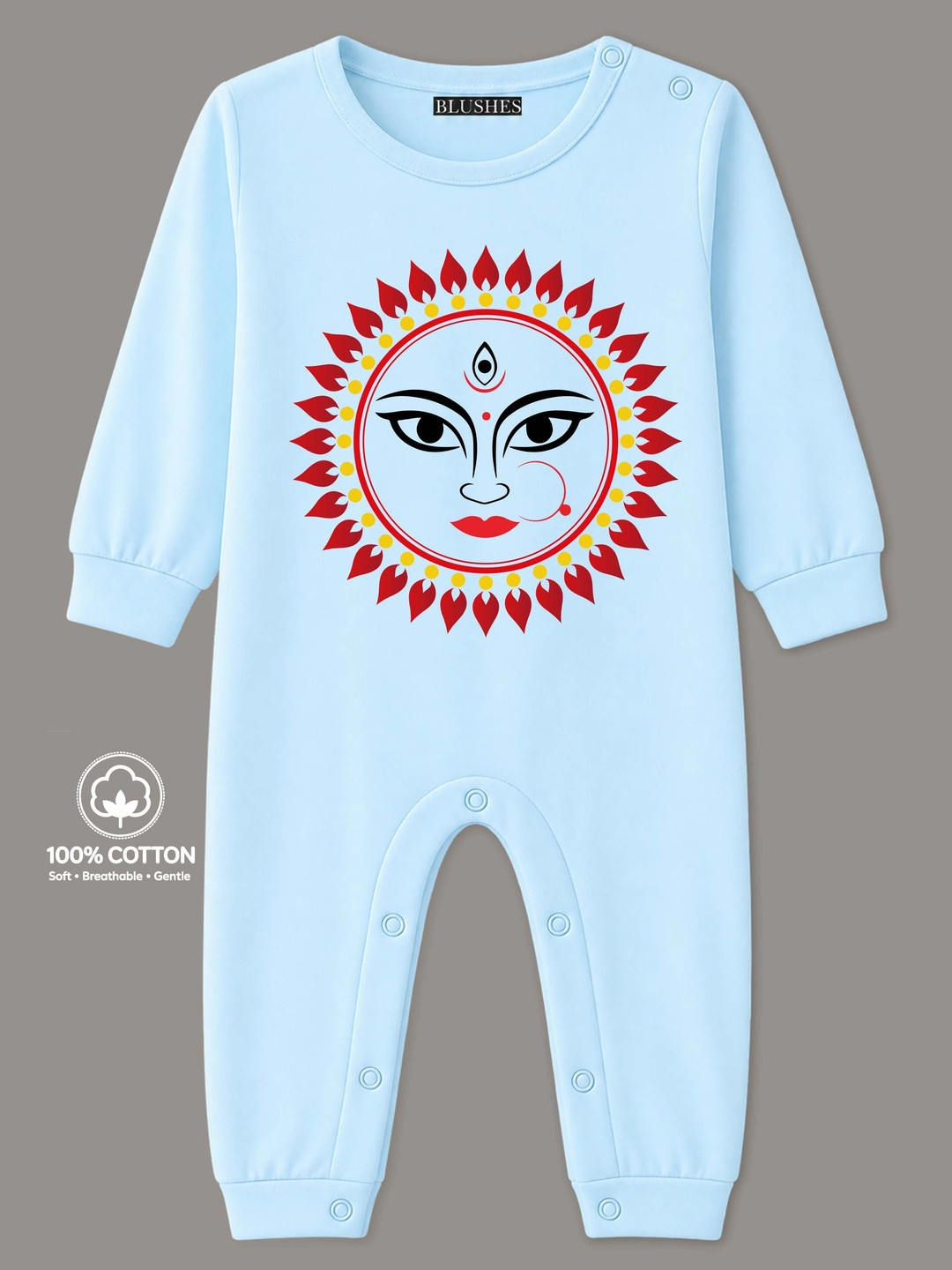 BLUSHES Infants Printed Cotton Rompers