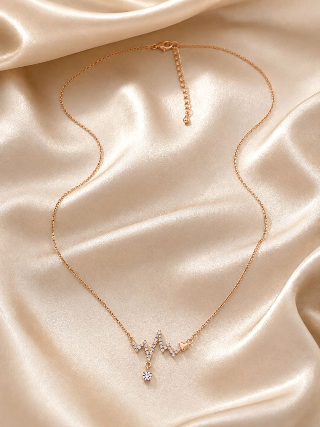 Forevershine Unisex Rose Gold-Plated Necklace