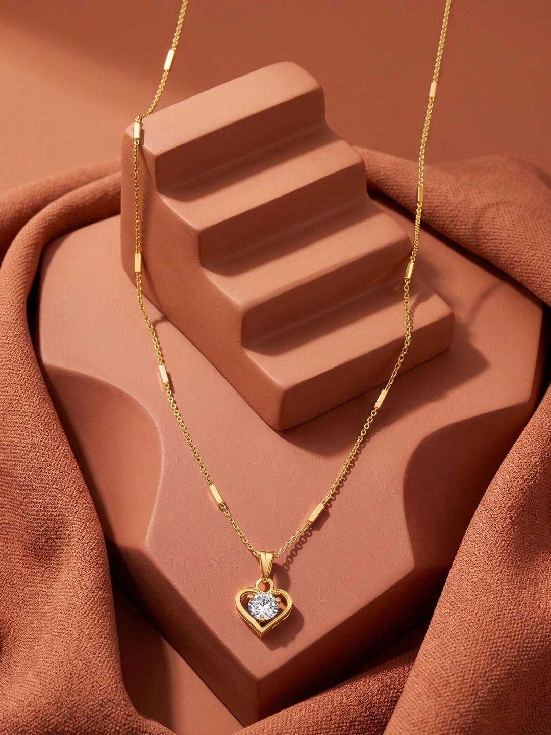 Sangria Brass Gold-Plated Necklace
