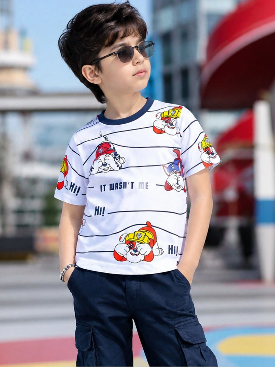 YK X Minute Mirth Boys Cotton Tshirts