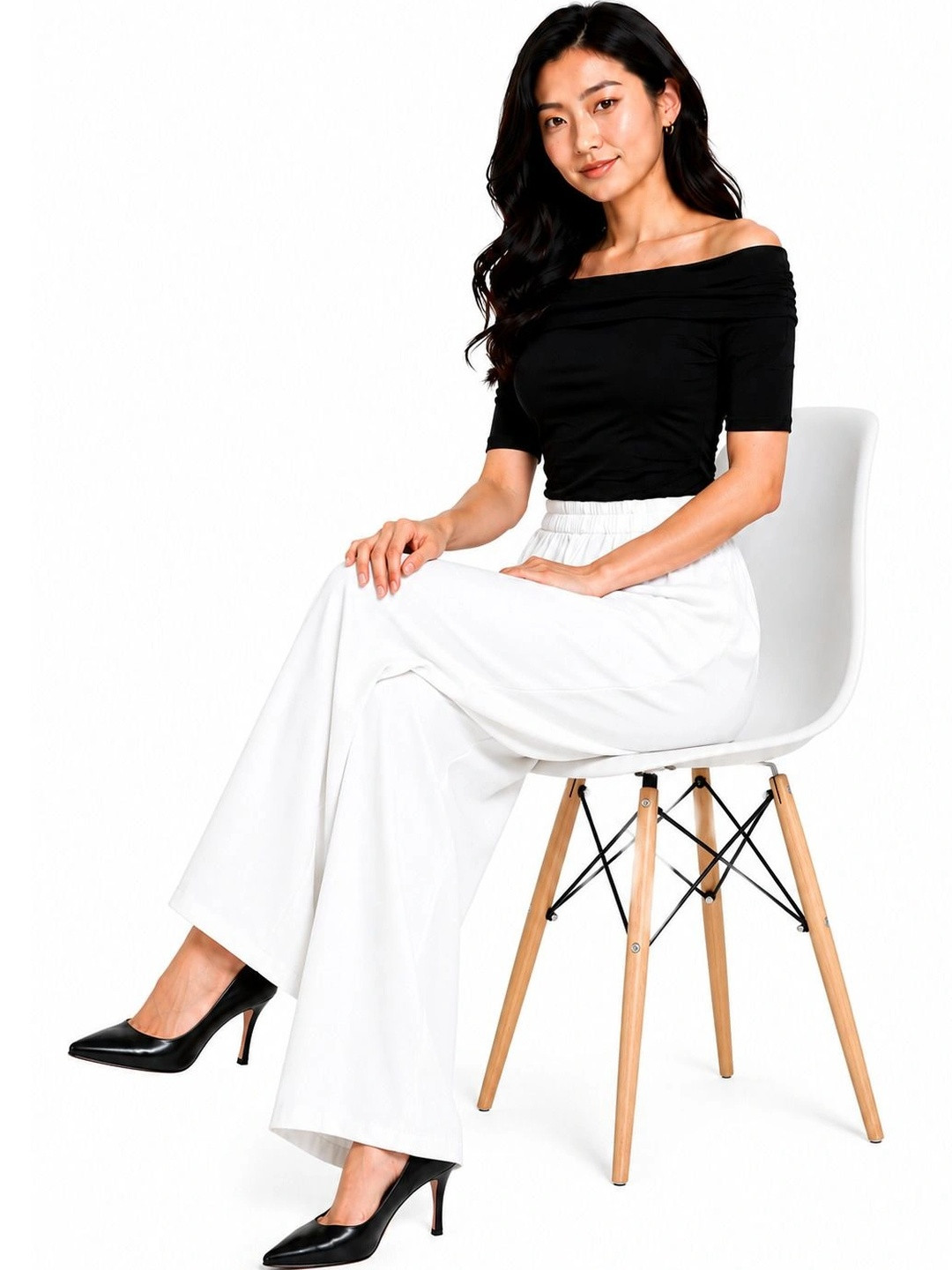 Threadbloom Women Knitted Palazzos