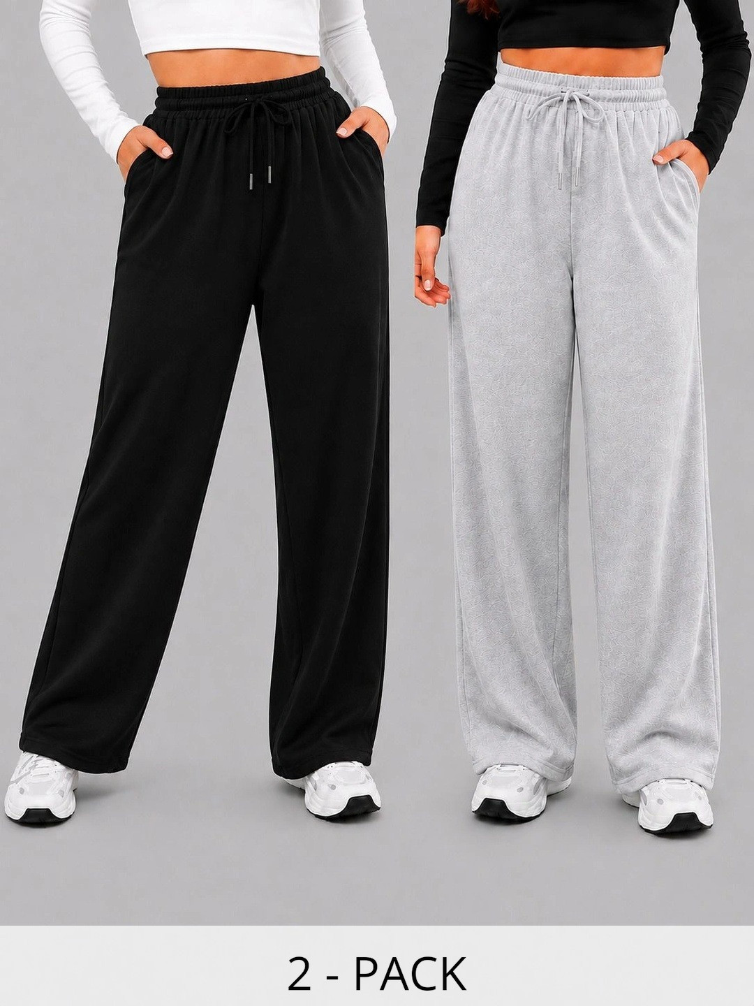 DressBerry Women Pack of 2 Regular Fit Training Track Pants