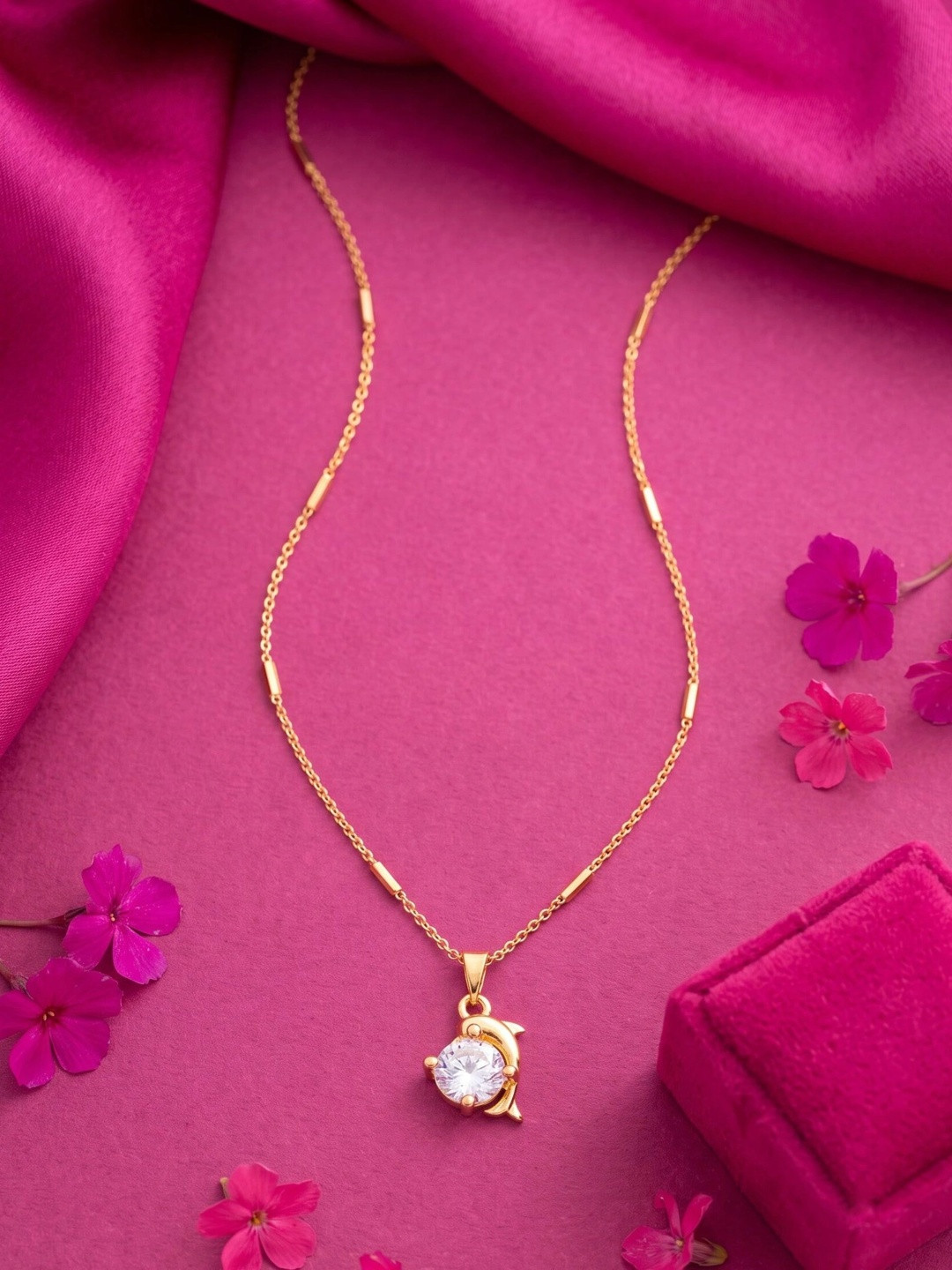 Sangria Brass Gold-Plated Necklace