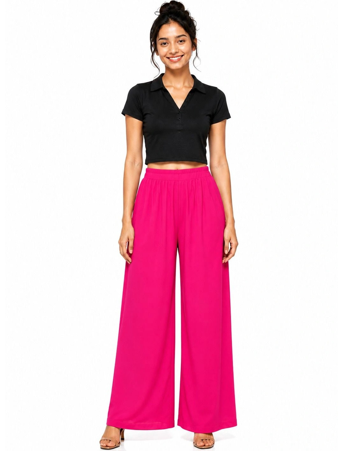 Threadbloom Women Knitted Palazzos