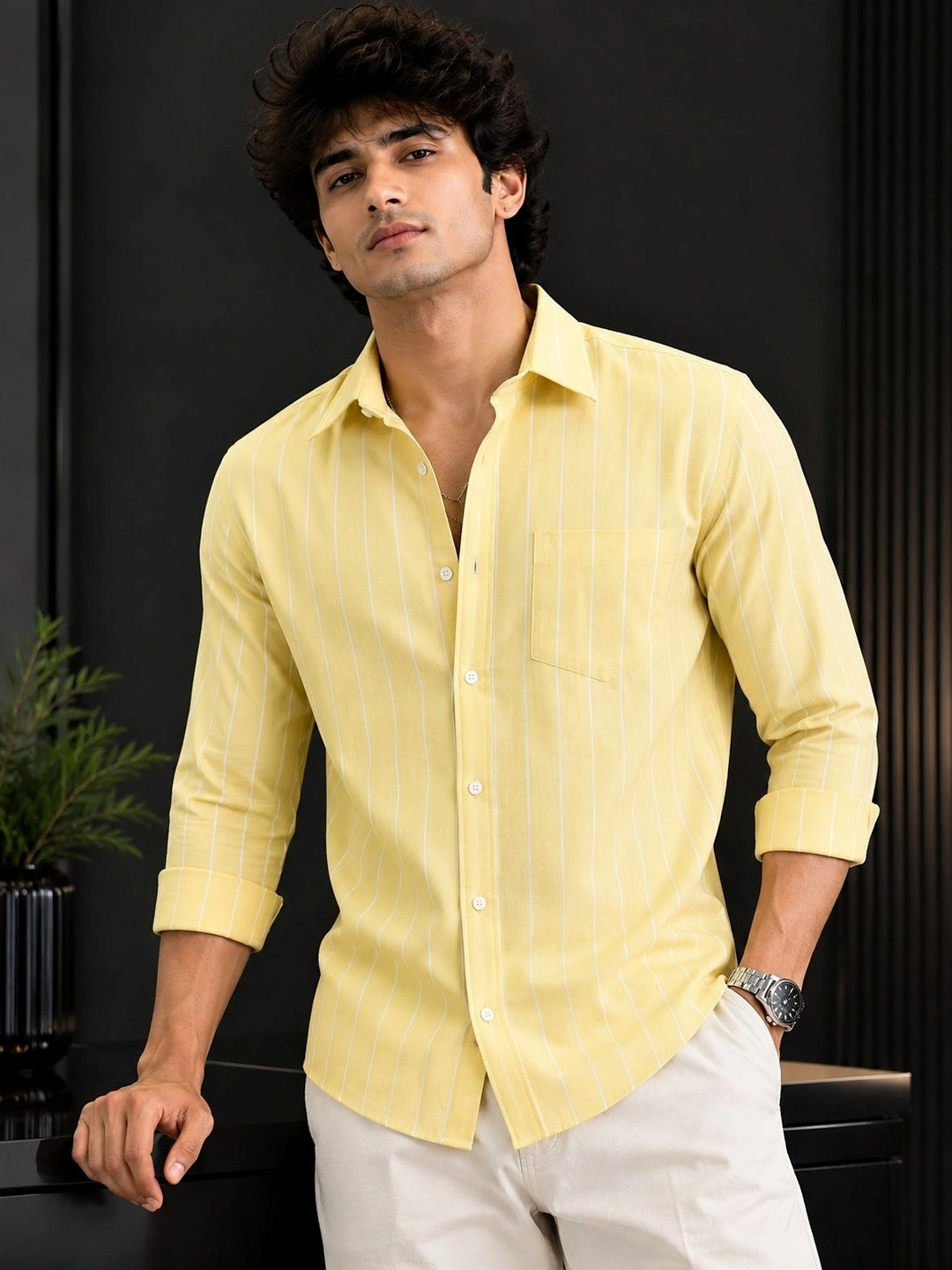 Roadster Men Striped Casual Shirt