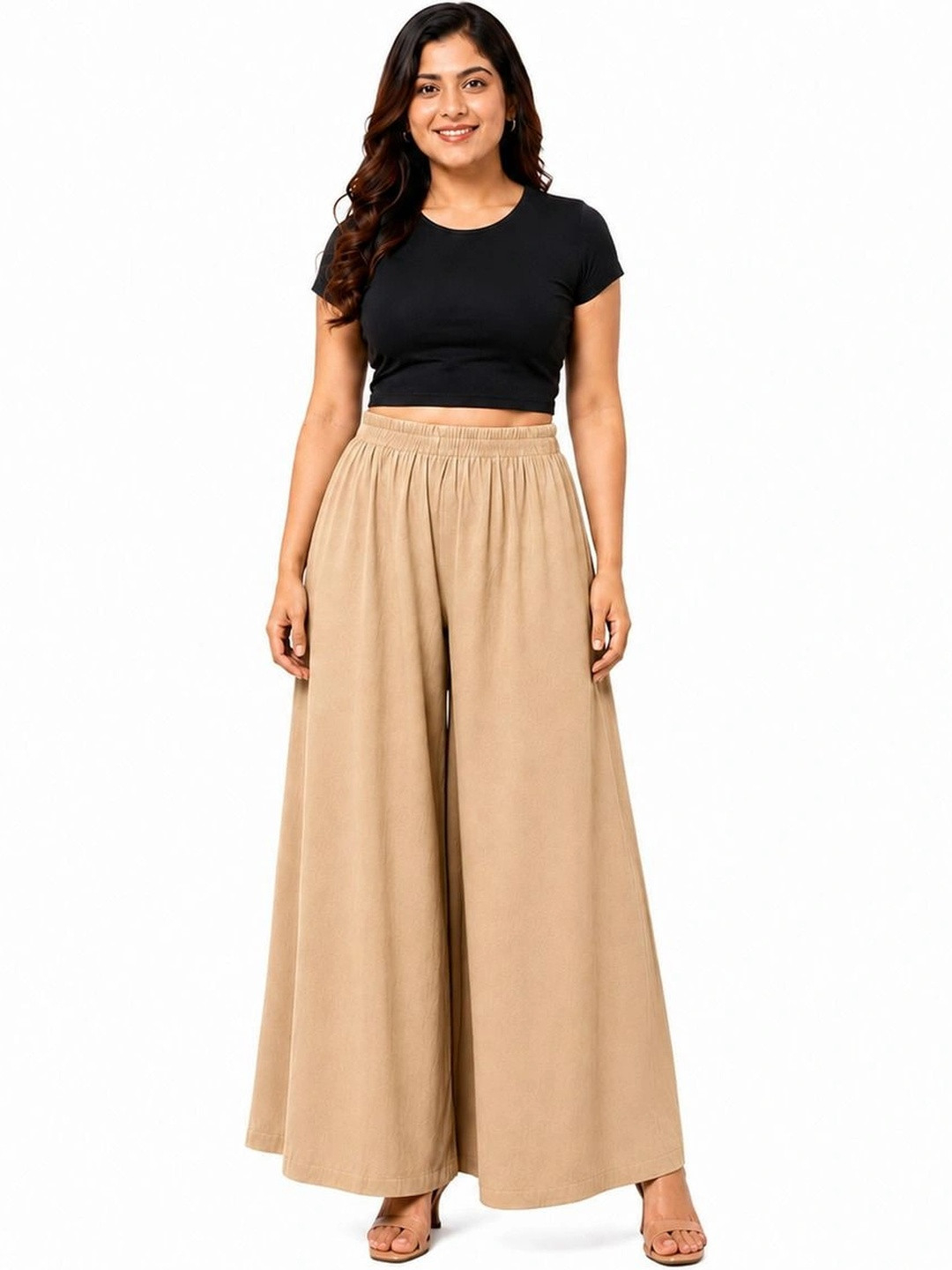 Threadbloom Women Knitted Ethnic Palazzos
