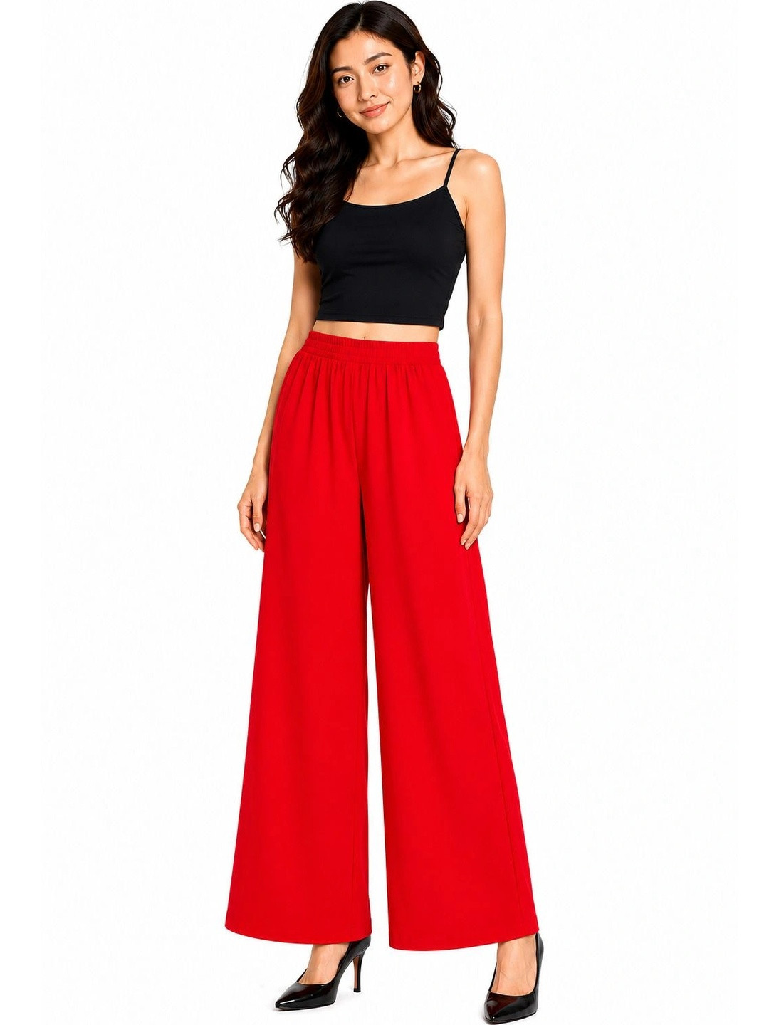 Threadbloom Women Knitted Palazzos