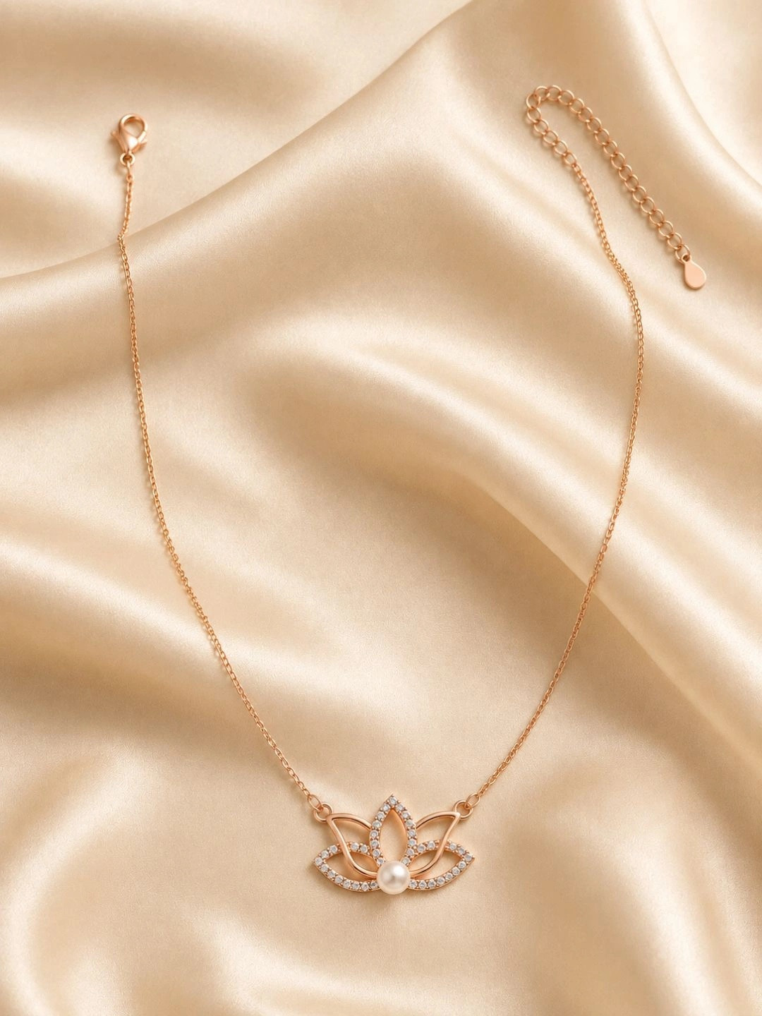 Forevershine Unisex Rose Gold-Plated Necklace