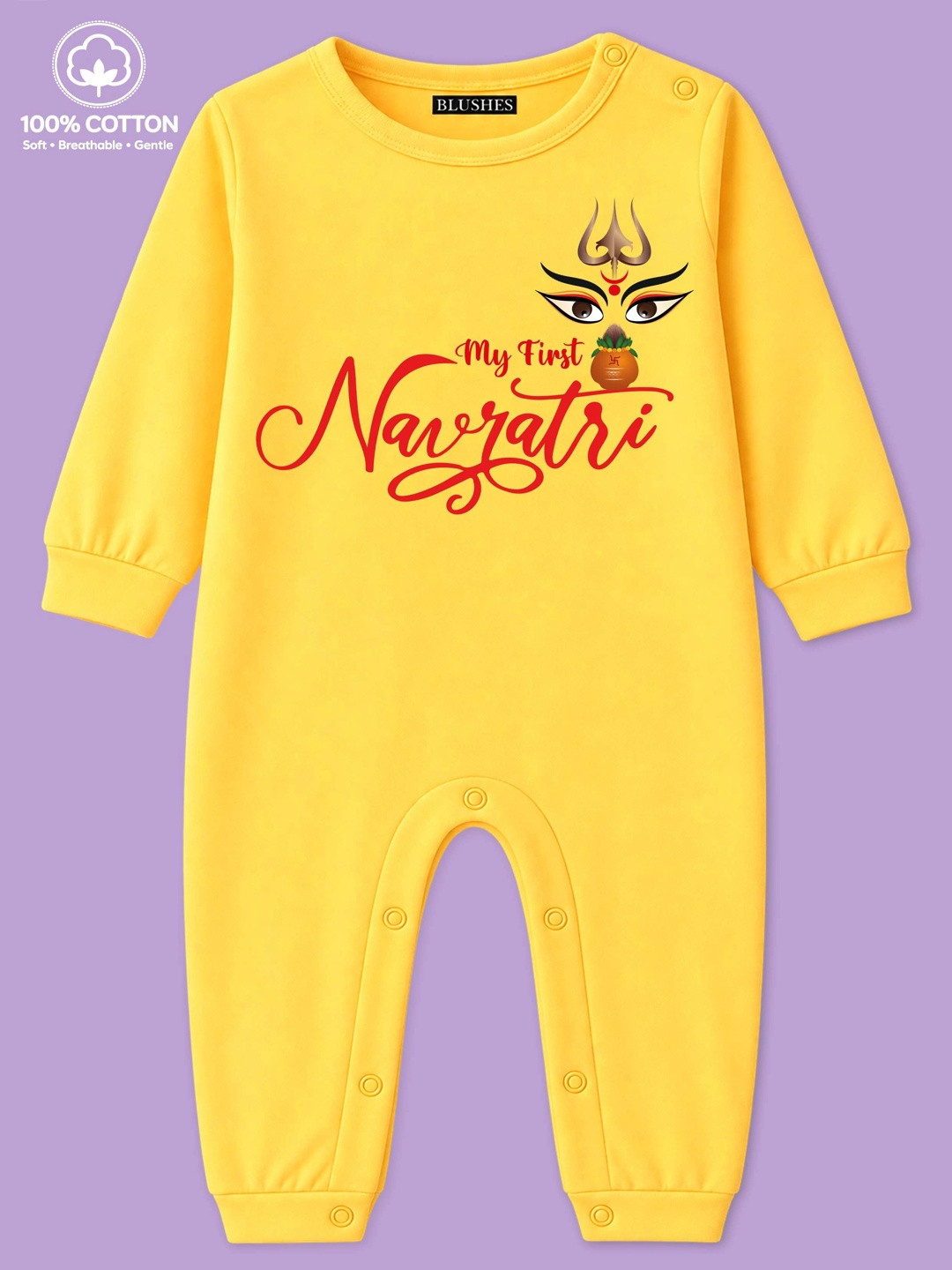 BLUSHES Infants Printed Cotton Rompers