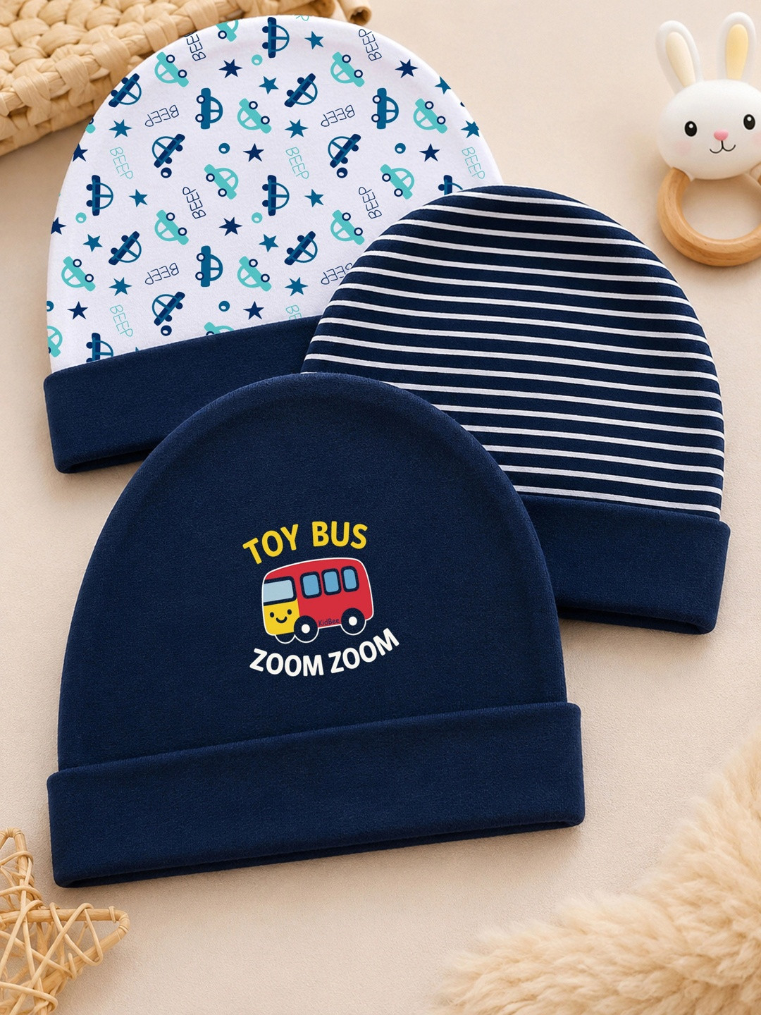 KidBee Unisex Kids Printed Beanie