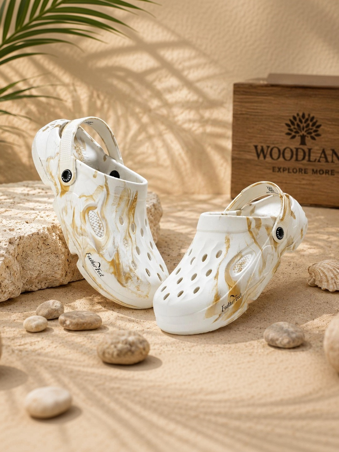 Woodland Men Printed Clogs