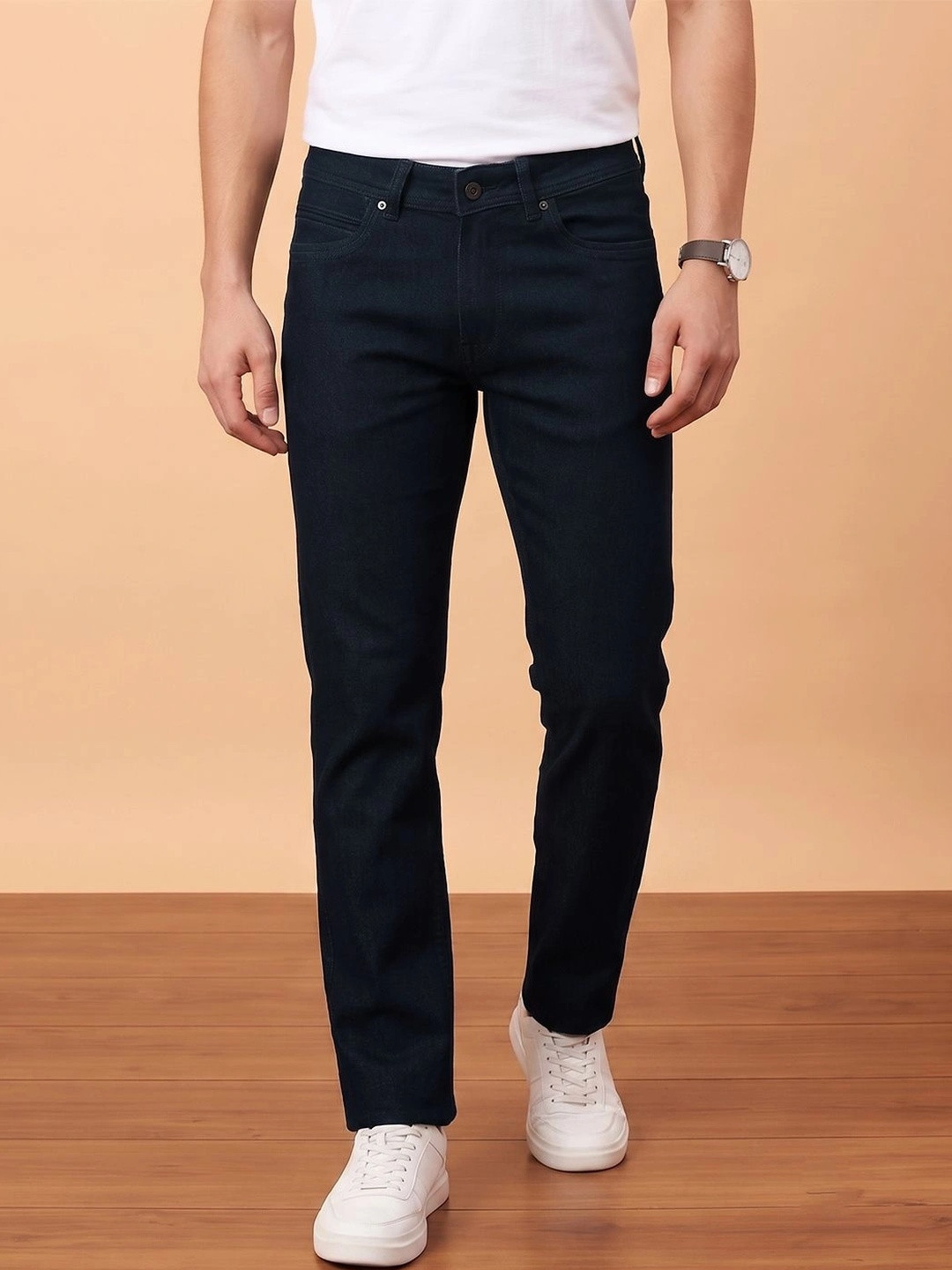 Peter England Casuals Men Slim Fit Mid-Rise Clean Look Jeans