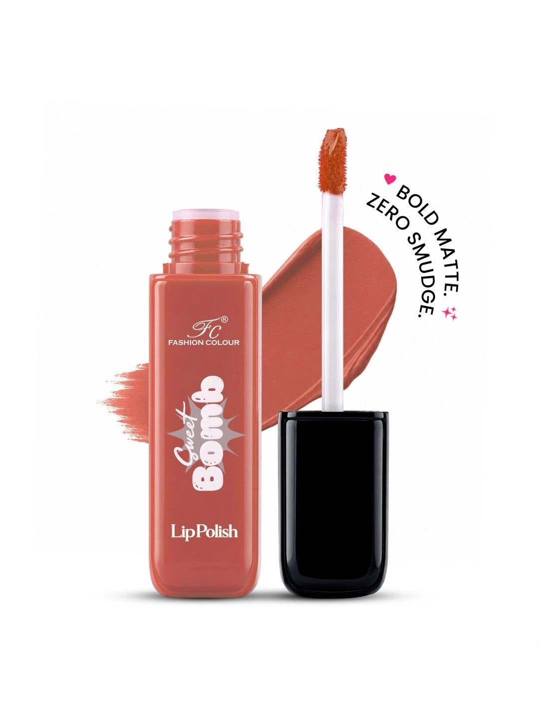 Fashion Colour Sweet Bomb Quick Dry Liquid Lipstick - 4 ml - Amber Shine - 13