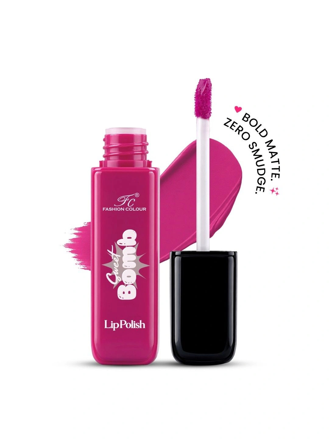 Fashion Colour Sweet Bomb Quick Dry Liquid Lipstick - 4 ml - Lavender - 10