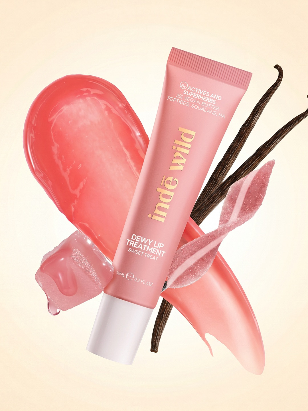 inde wild Dewy Lip Treatment with Lotus Flower & Peptides 15 ml - Sweet Treat