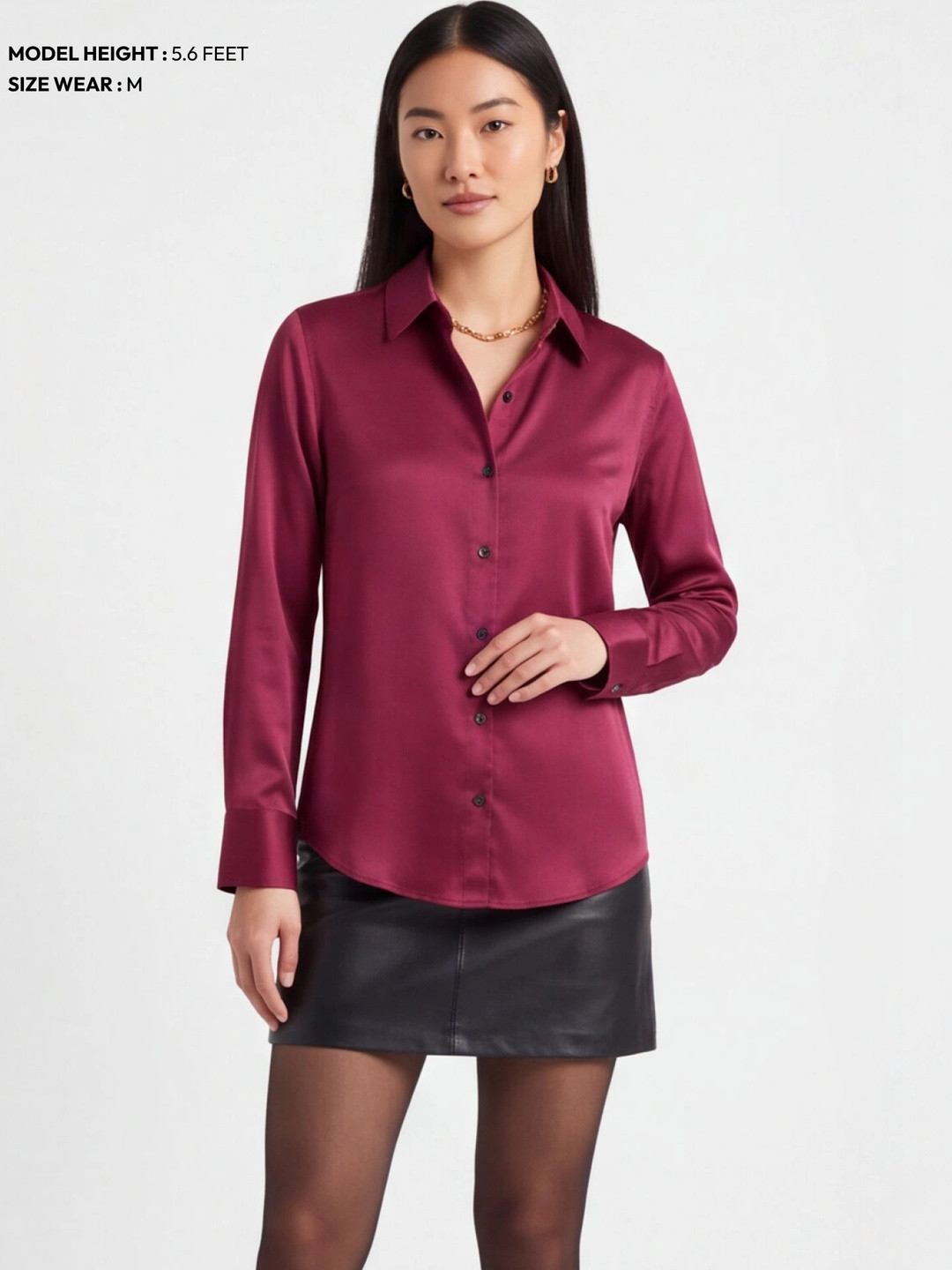 MOKARI Women Classic Slim Fit Casual Shirt