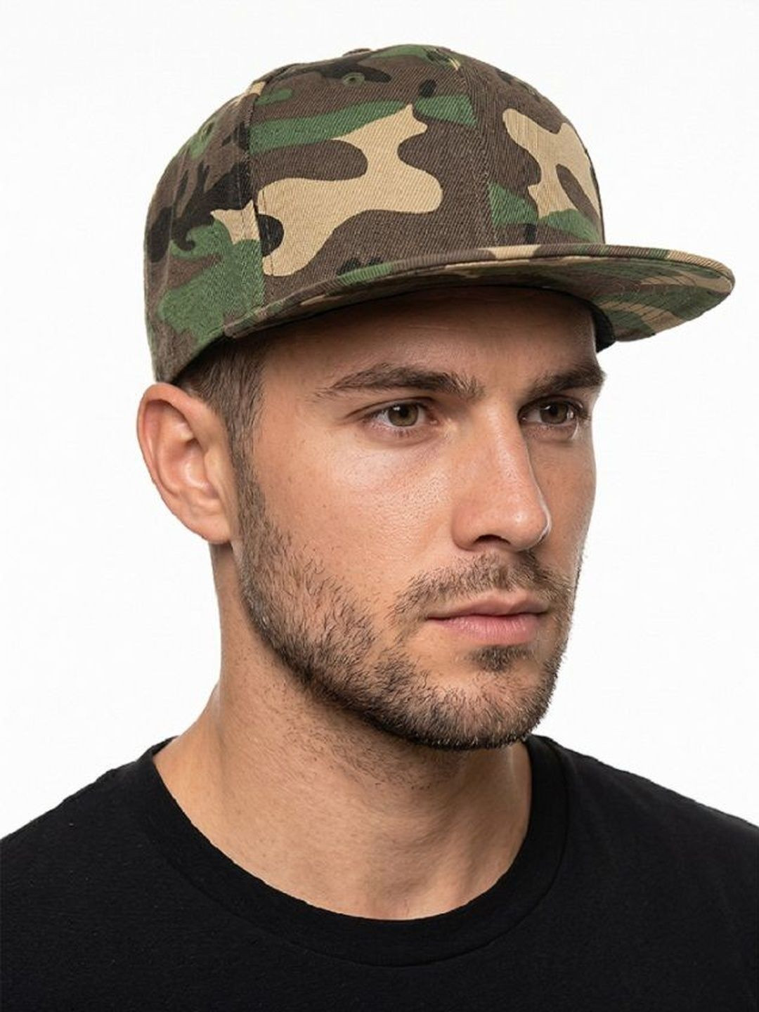 JENNA Unisex Camouflage Printed Adjustable Flat Cap