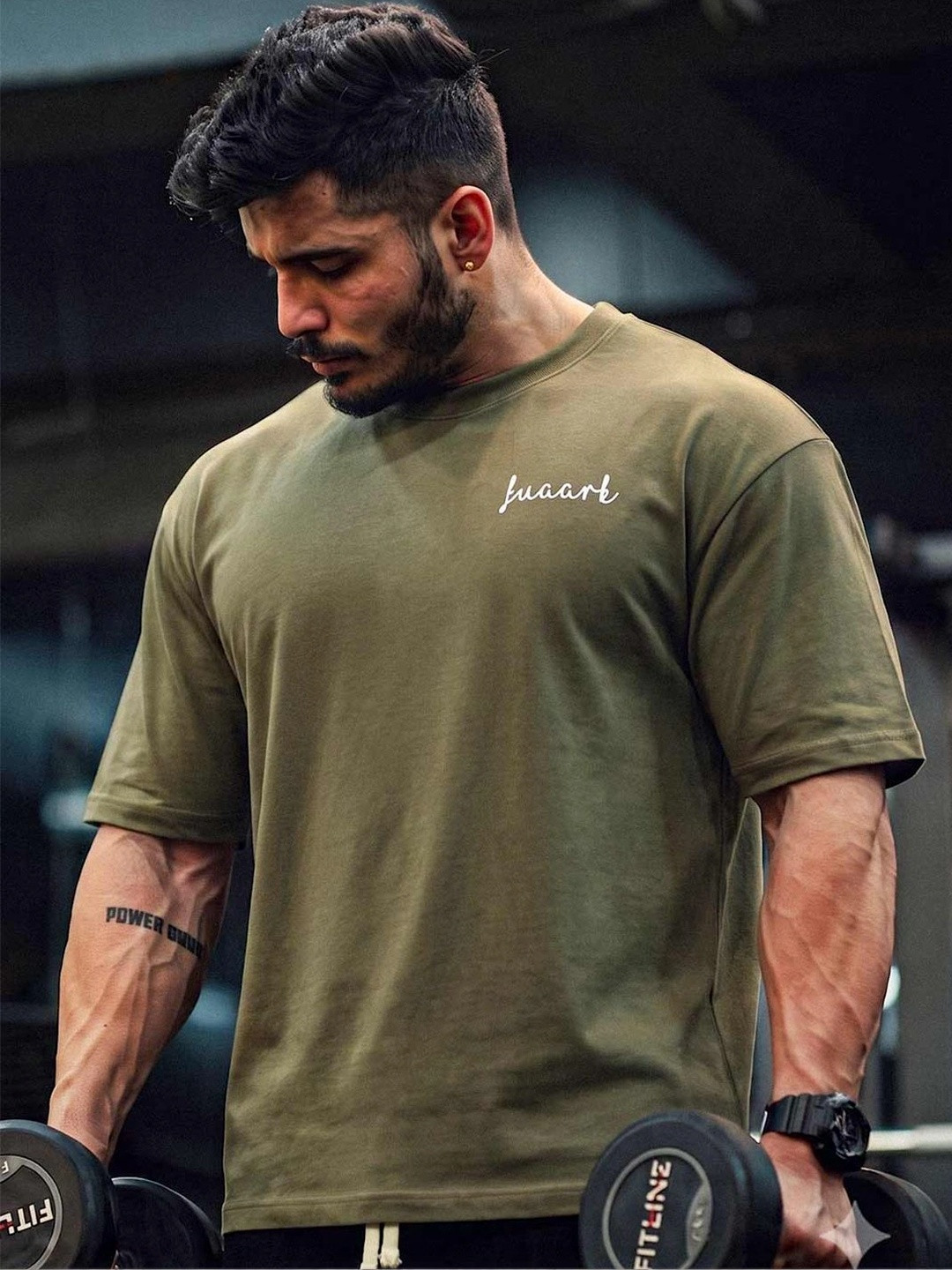 FUAARK Men Typography Printed T-shirt