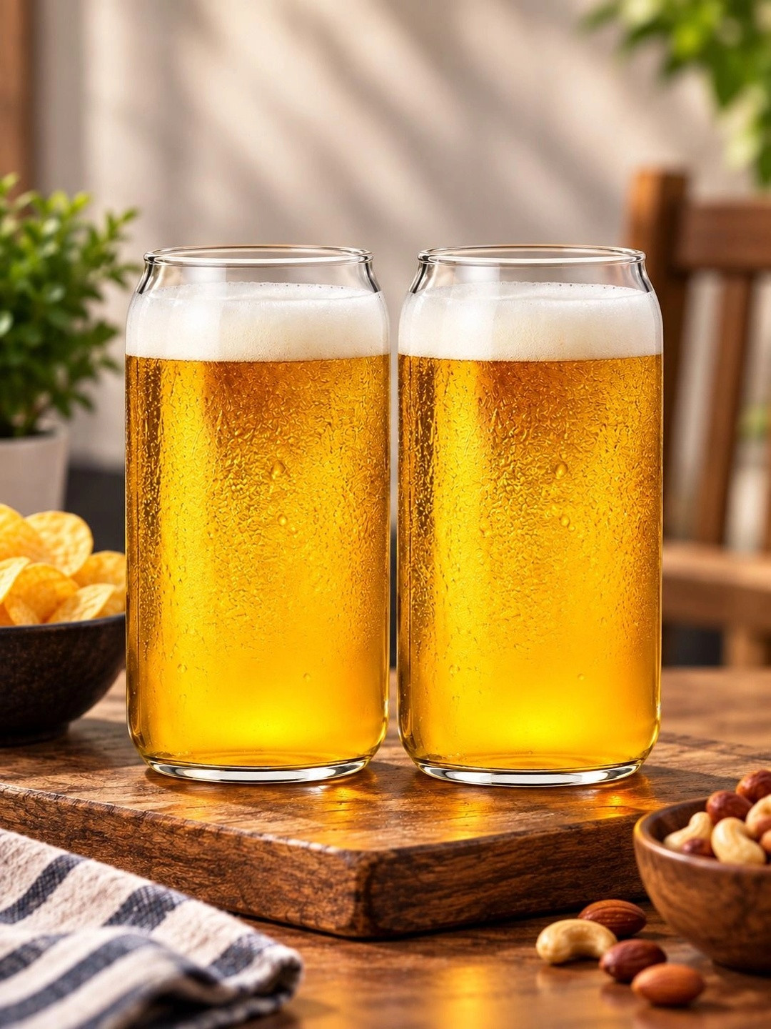 PrimeWorld Transparent Easy to Clean Glass Beer Glass Bar Glass