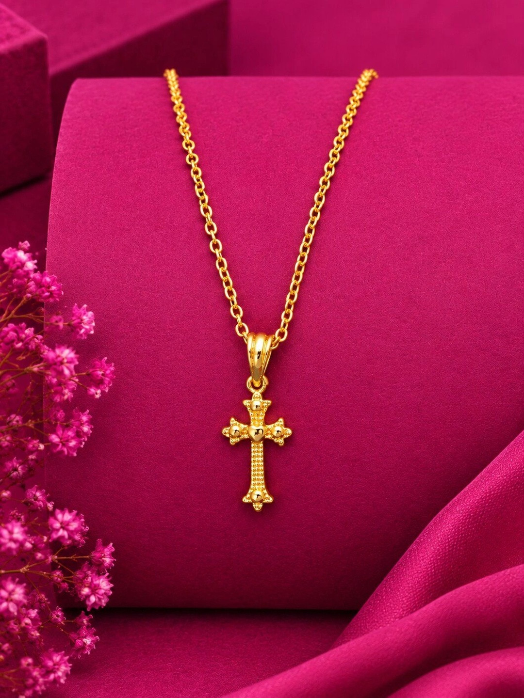 Sangria Brass Gold-Plated Necklace