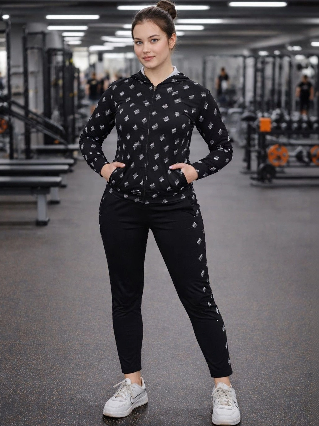 ADAAISTIC Printed Hooded Neck Suits