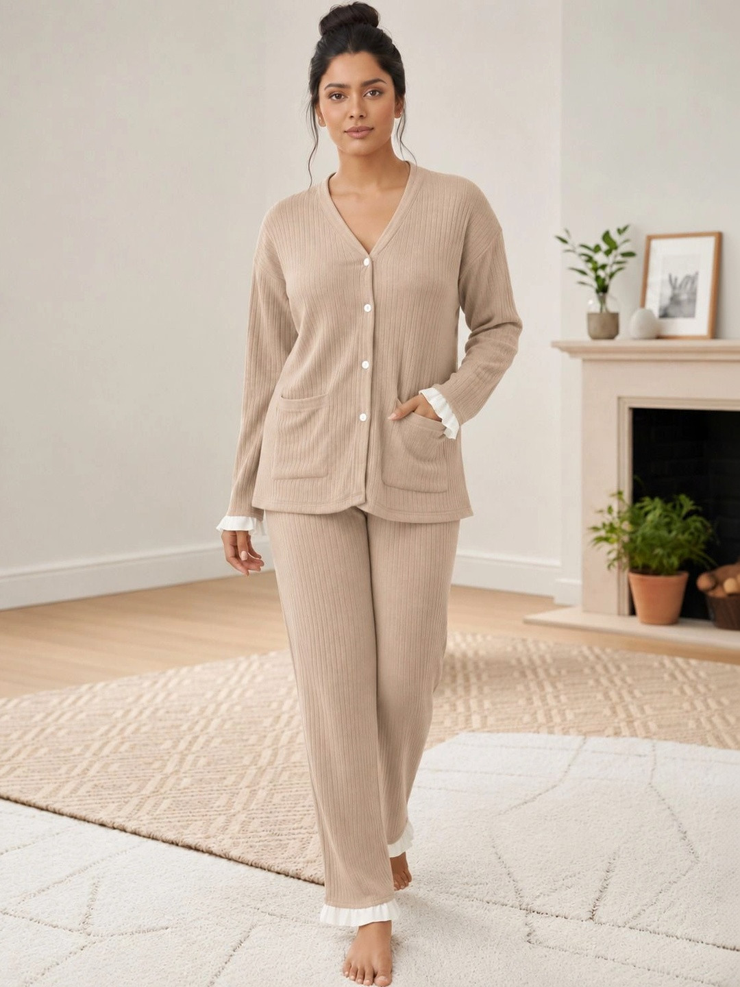 Roadster Women Printed Night suit