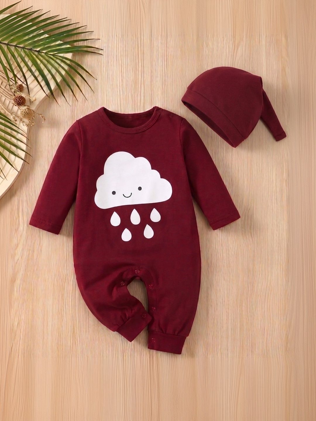 POOJATEX Infants Cotton Round Neck Rompers