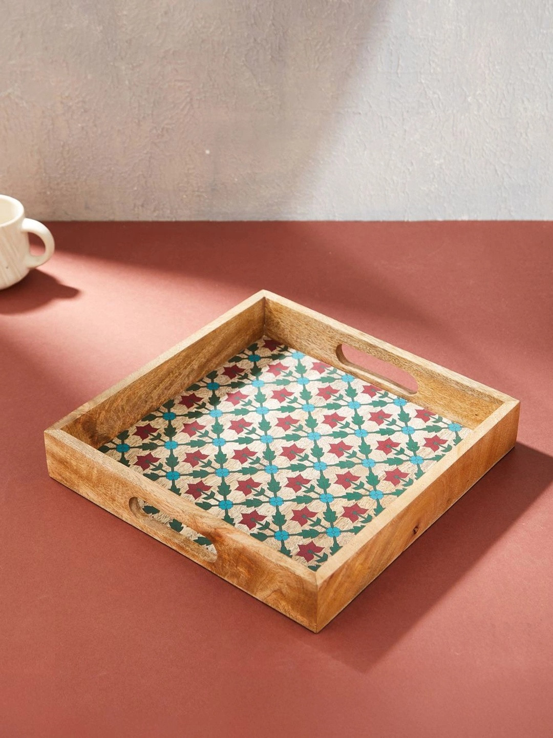 Fabindia Brown 2026 Wood 1 Pieces Serving Tray