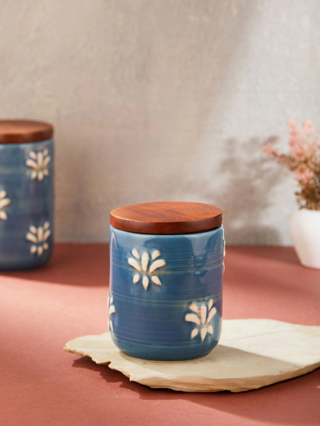 Fabindia Blue 2026 Ceramic Canister Container