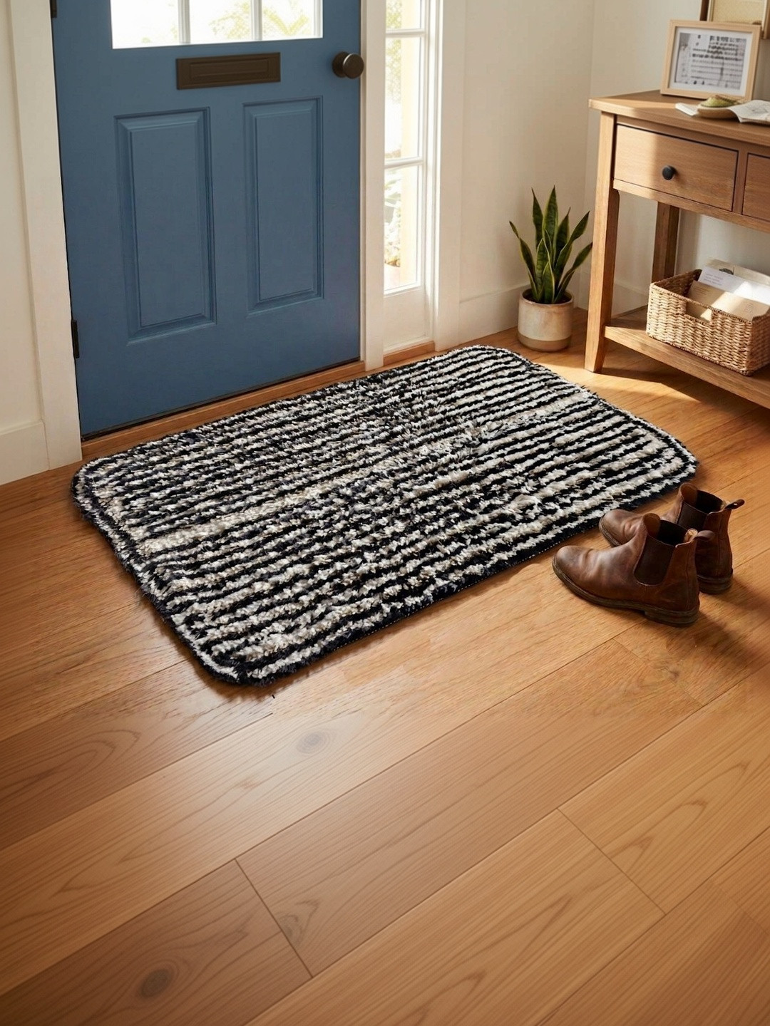 AaHo Decor Black High Absorbent Doormat