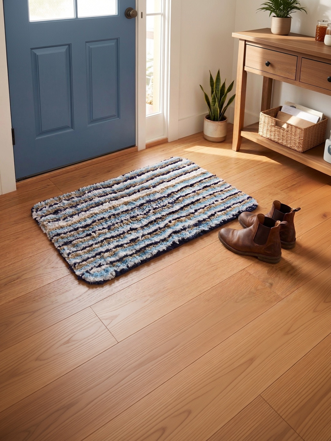 AaHo Decor Blue High Absorbent Doormat