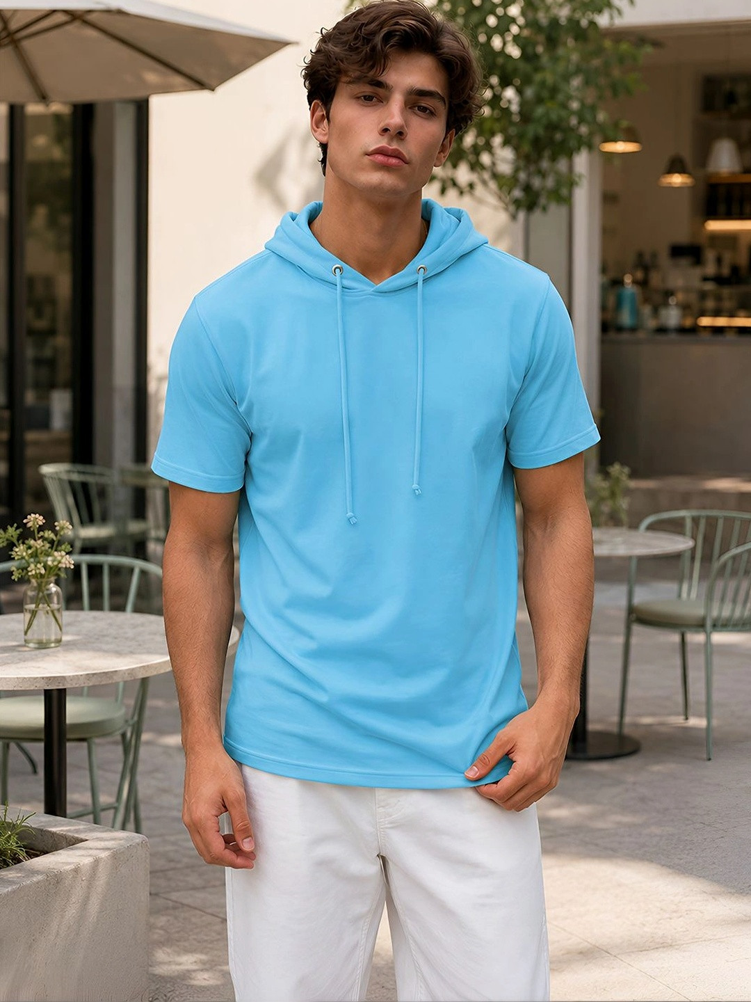 Friskers Men Hooded T-shirt