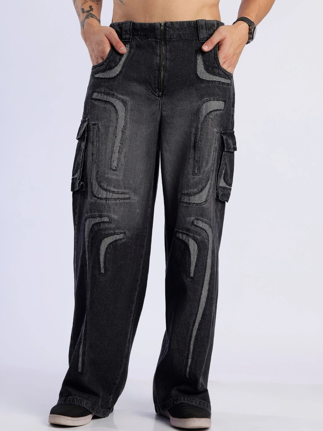 MODOMAN Men Mid-Rise Light Fade Jeans
