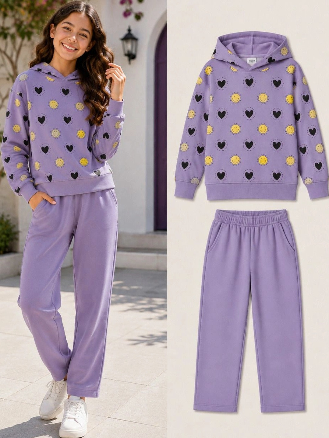 HELLCAT Girls Printed Trousers