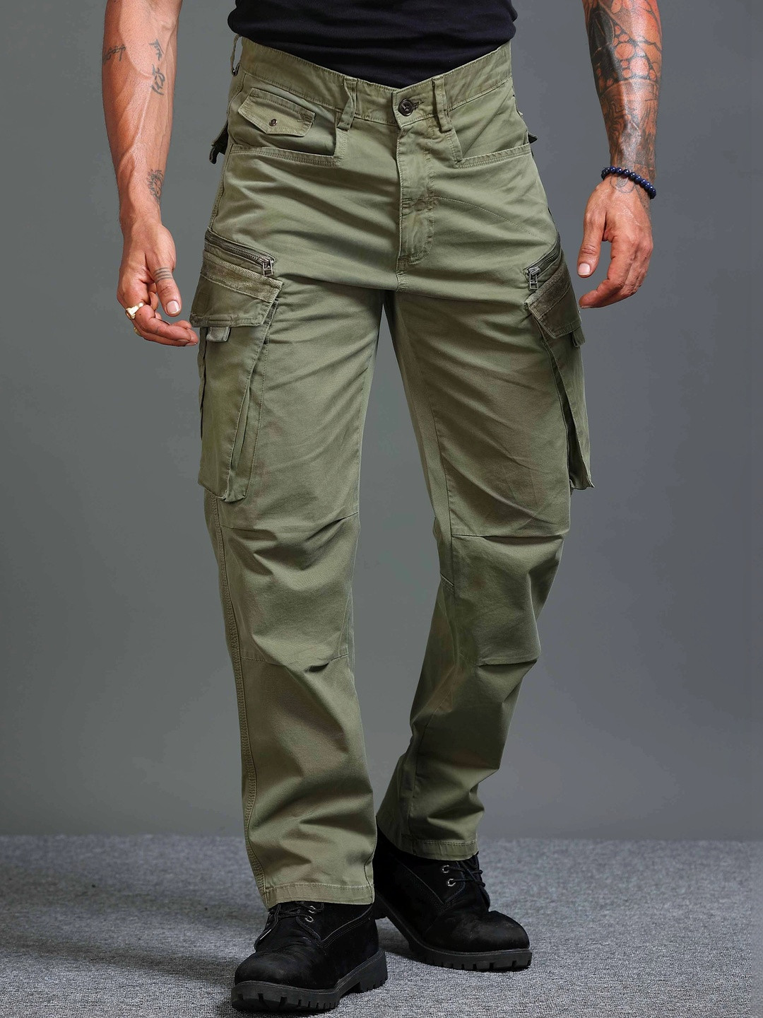 Italian Colony Men Tailored Cargos Trousers