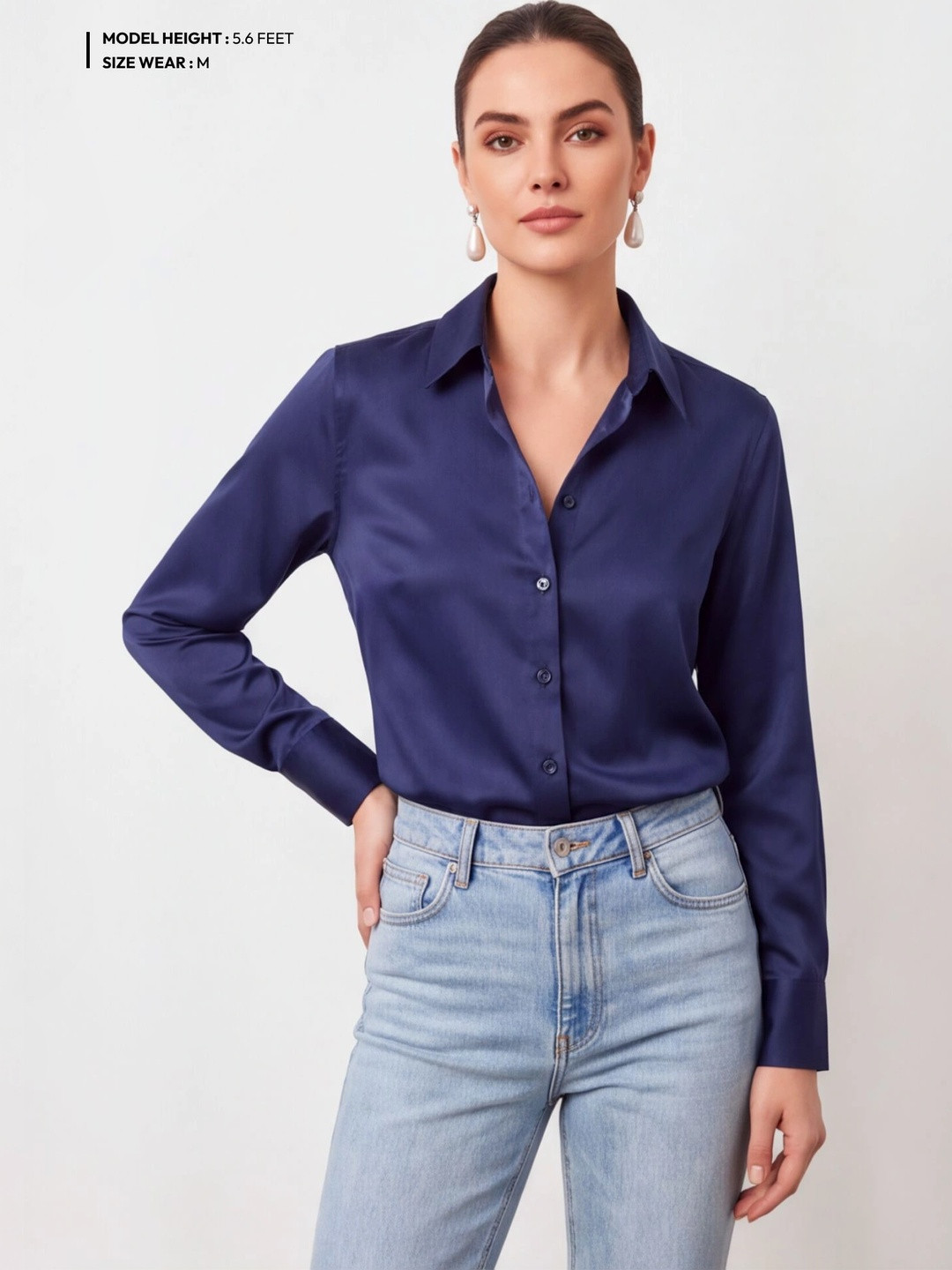 MOKARI Women Classic Slim Fit Casual Shirt