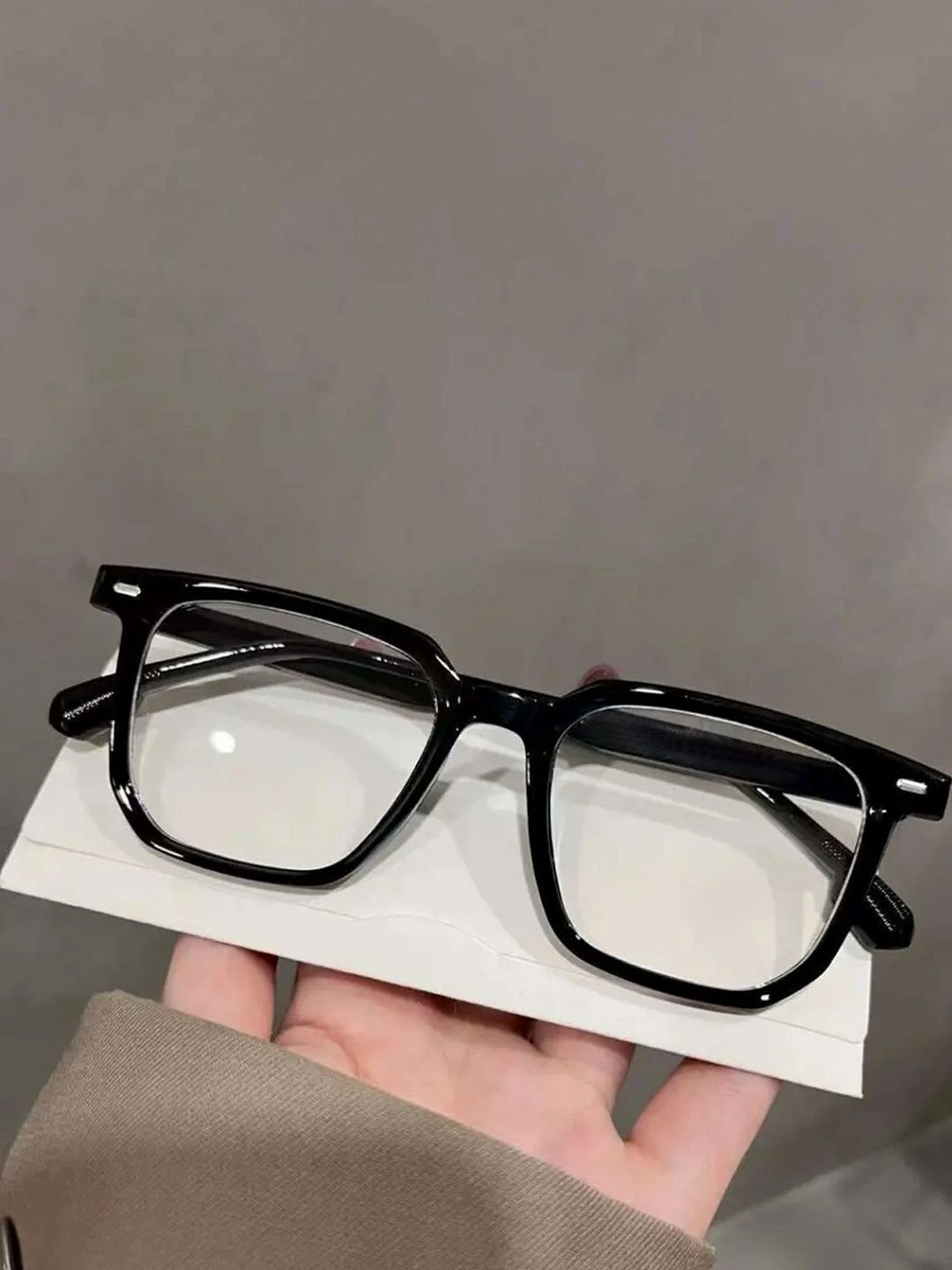 Roadster Men Clear Lens & Black Square Sunglasses with