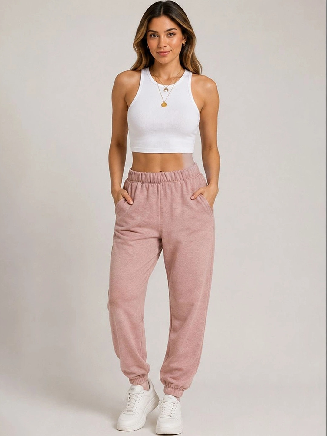 LULU & SKY Sleeveless Fitted Crop Top